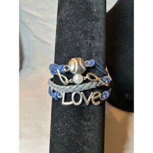 Baseball Love Layered Bracelet